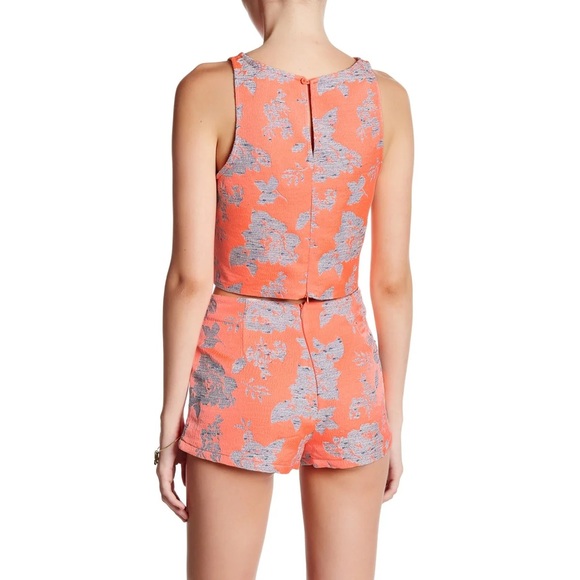 HP💓 BB Dakota Orange Creamsicle Jacquard Shorts - Picture 3 of 3